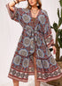Women's Chic Plus Size Havenah Boho Kimono Dress